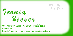 teonia wieser business card